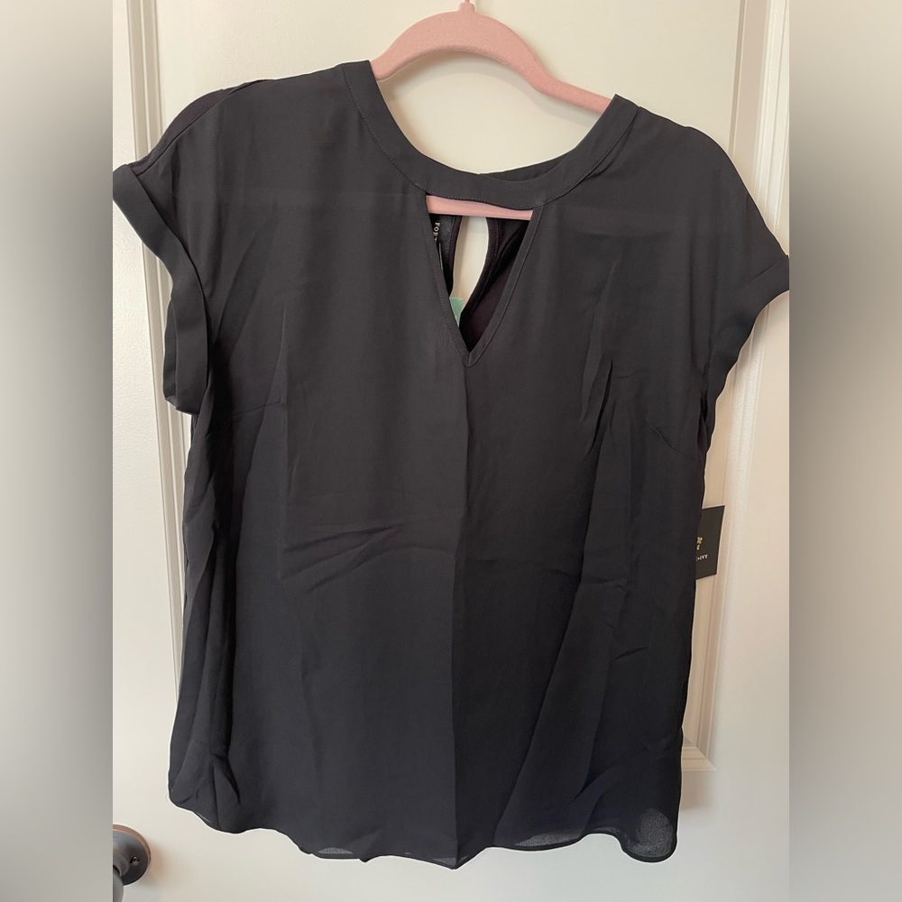 Fortune + Ivy Margaret Keyhole Detail Blouse